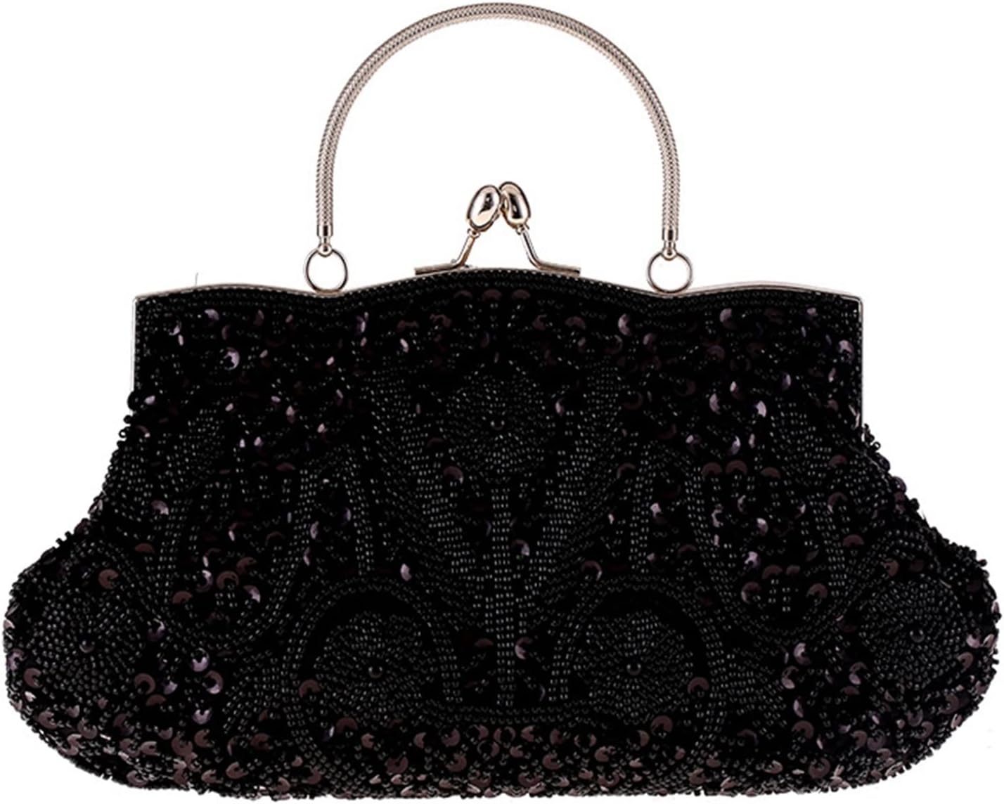 楽天Libre777エレガント ビーズ サテン クラッチバッグ パーティーバッグ 結婚式 謝恩会 入学式 演奏会 卒業式バック レディース 手提げバッグ 手提げ イブニングバッグ ゴージャス エレガント キラキラ 敬老の