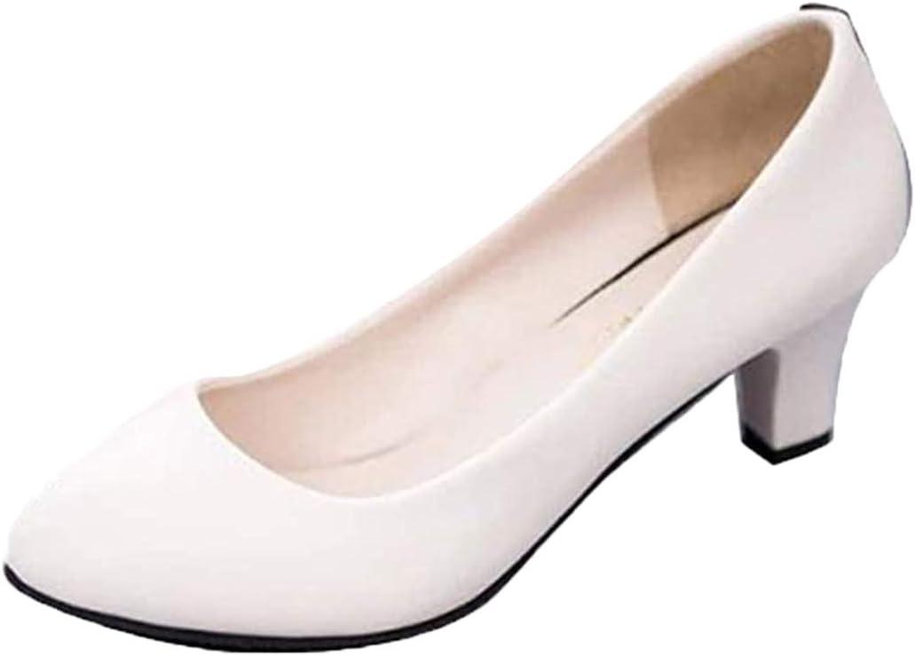 パンプス アーモンドトゥ 走れる エナメル ローヒール パンプス 痛くない レディース 歩きやすい 靴 大きいサイズ 黒 白 赤 小さいサイズ 4cmヒール フォーマル 結婚式 太ヒール オフィス 春