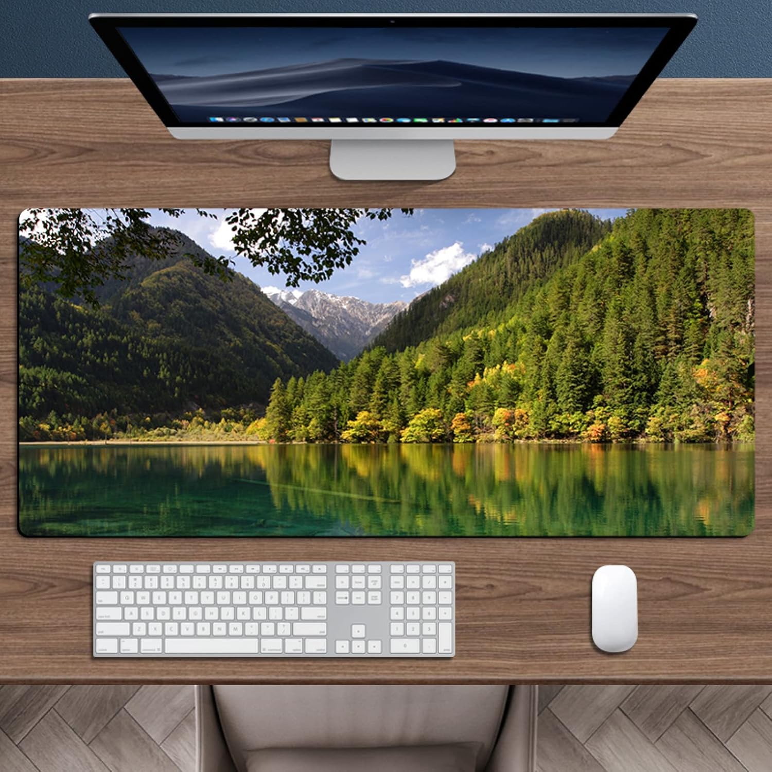 ゲーミングマウスパッド 大型 自然風景デザイン マウスパッド ゲーミング 超大型 デスクマット マウス..