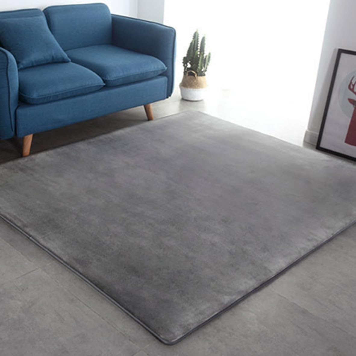 ラグ 北欧 ライトグレー カーペット 洗える 140*200cm 滑り止め付 おしゃれ 低反発 防臭プラス インテ..