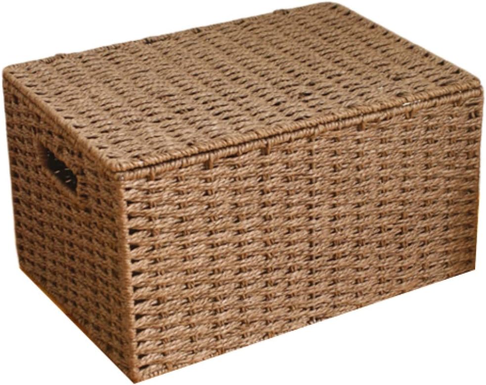 籐 収納かご 収納バスケット 内布付き フルーツバスケット ピクニックバスケット ナチュラル 持ち手付き 雑貨収納 小物入れ デスク収納 縦型バスケット リモコンラック 収納ボックス 38*26*25