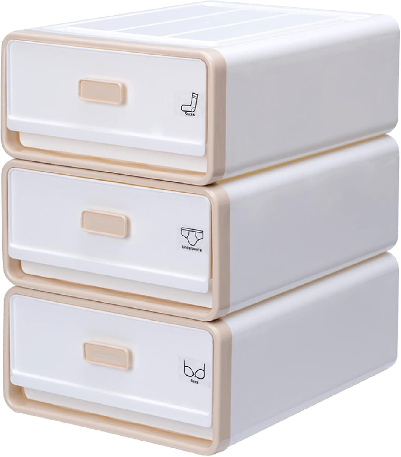 下着収納ケース 下着仕切りボックス 空間節約 防湿 防カビ おしゃれ ショーツ ハンカチ 下着 アプリコ..