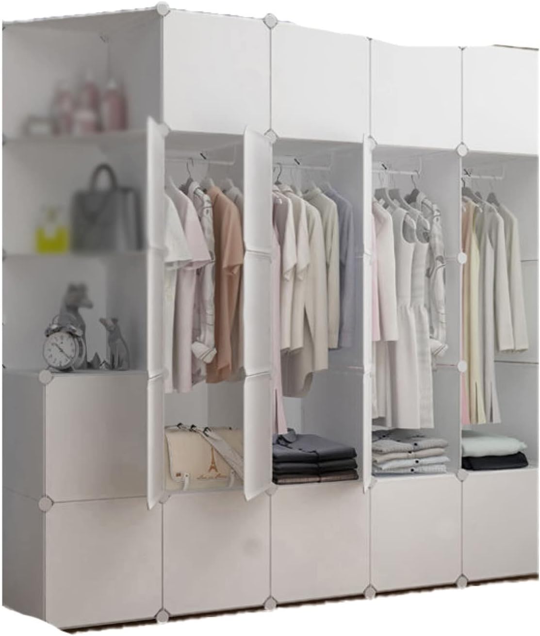 ワードローブ 北欧風 組み立て式 収納ケース 衣類 収納ボックス 大容量 F おしゃれ 収納棚 防塵 通常のワードローブより深い クローゼット 整理 整頓 オープンラック ワードロープ 通常のワードロ