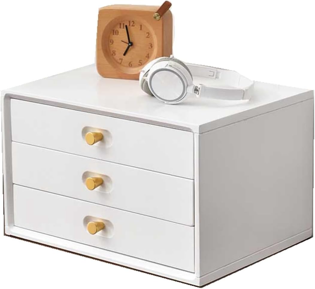 小物チェスト 収納ボックス 40*30*24cm 引き出し スタイル1 化粧品収納 木製 大容量 ミニ チェスト 木製 デスク上置棚 ナチュラル 多機能 小物 書類収納 文房具収納 積み重ね 机上用品