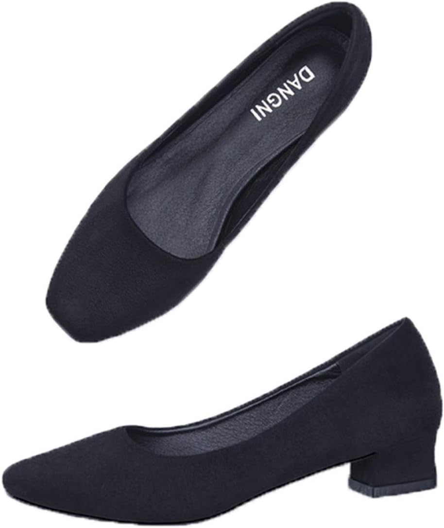 パンプス レディース スムース スクエアトゥ 春夏物 通勤 くつ 可愛い ローカット シューズ ポインテッドトゥ パンプス レディース リクルート ぺったんこ 女性用 靴 ローヒール オシャレ オフィ