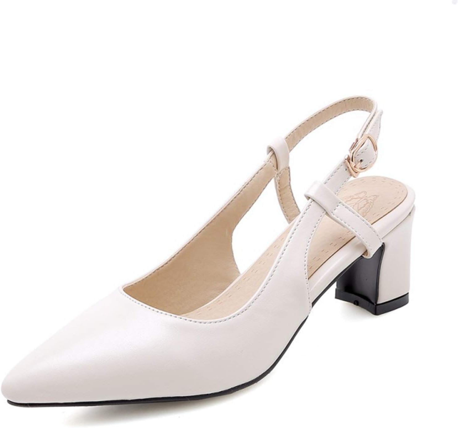 走れるパンプス バックストラップ ホワイト サンダル 痛くない 大きいサイズ ぺたんこ 白 ピンク ローヒール スクエアヒール 疲れない 歩きやすい レディース ポインテッドトゥ 23.5cm 美脚