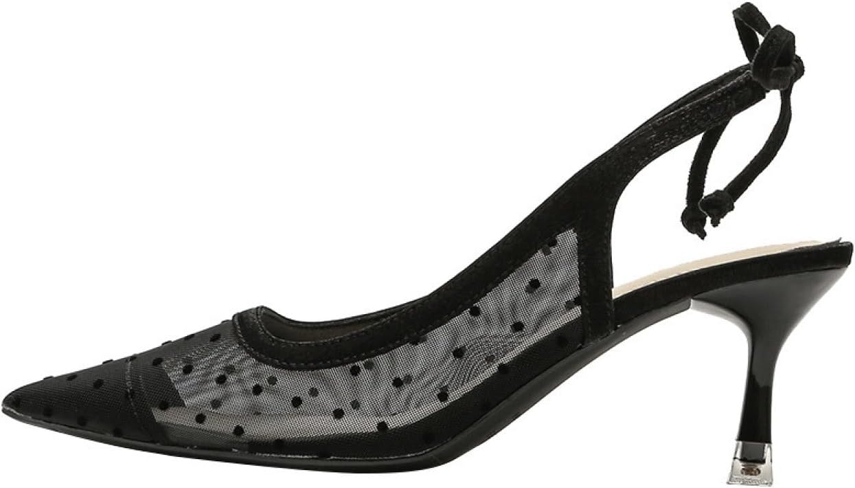 チュール パンプス 痛くない 7.5cmヒール ハイヒール ピンヒール ポインテッドトゥ 美脚パンプス 走れる シースルー 透けパンプス ドット 結婚式 レース チュールパンプス ハイヒール ママ パ