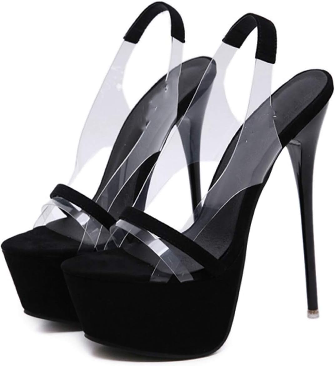 オープントゥ サンダル キャバ サンダル ハイヒール ヒール約17.5cm キャバ サンダル 靴 パンプス キャ..