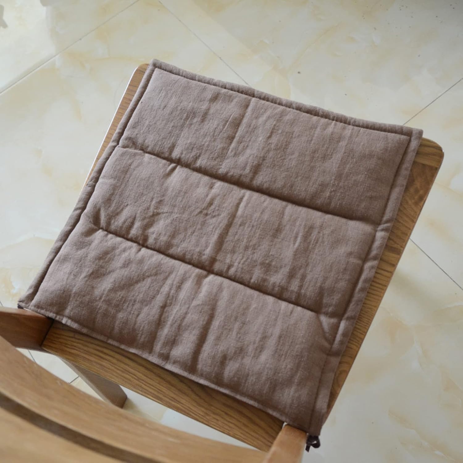 ダイニングチェア クッション 通気性 様式5 クッション 椅子用 ざぶとん 45*45cm*2 ひも付き 事務椅子..