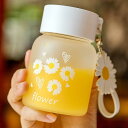 水筒 350ml ミニ水筒 ウォーターボトル マグボトル クリアボトル 女の子 かわいい 花柄 オフィス用 通勤 ポーツ 携帯用 給水ボトル クモガラス 小容量...