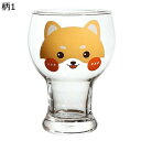 グラス ガラスカップ 面白い 動物柄 柴犬/猫/パンダ/虎/熊 オシャレ 日系 子供 カップル 学校 会社 家庭での食器 ギフト 耐熱 多用途 牛乳 ジュース お茶 コーヒーカップ タンブラー 400ml 7色展開