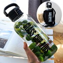 ガラス水筒 2L 1.5L 大容量 ワンタッチ 茶こし クリアボトル ウォーターボトル 直飲み カバー付き 手提げ ストアップ スポーツ 運動 透明 蓋付き 洗...