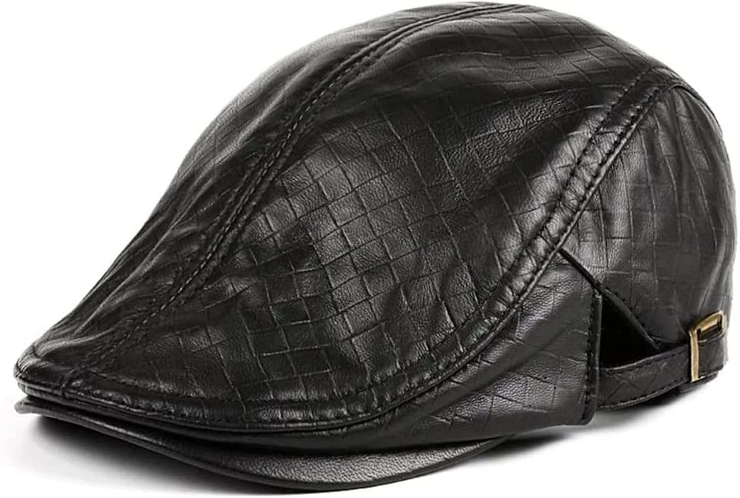 ハンチング キャスケット メンズ 帽子 レザー バックル ドライビングハ ト キャスケット アメカジ ライ..