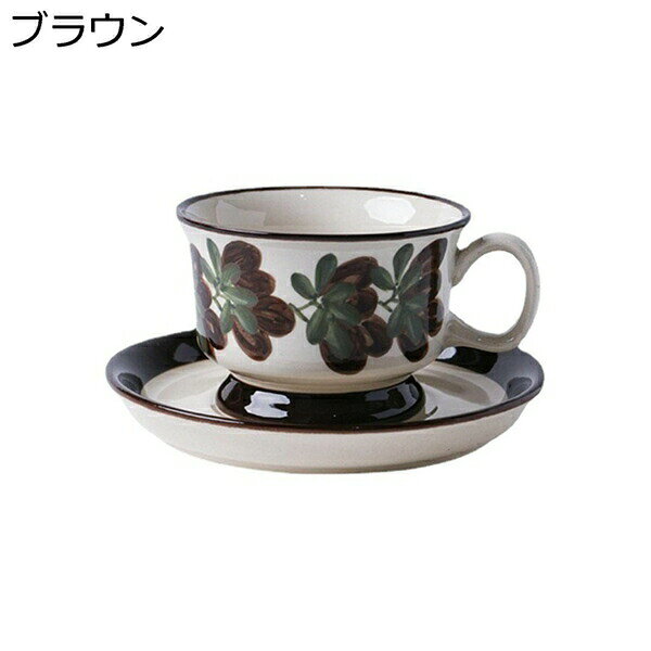 マグカップ レトロ 花柄 ソーサー付き セラミック 230ml コーヒー お茶 牛乳 ティーカップ コーヒーカップ 電子レンジ・食洗器対応 耐熱 耐冷 洗いやすい 食器 女性 新築祝い 誕生日 新年 プレゼント 2