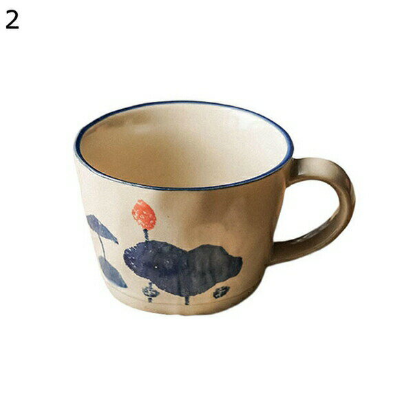 花柄 マグカップ 和風 大きめサイズ 360ml コーヒー お茶 牛乳 ティーカップ コーヒーカップ 磁器 食洗器可 オーブン可 レンジ可 耐熱 耐冷 洗いやすい 食器 女性 誕生日 母の日 プレゼント ベージュ