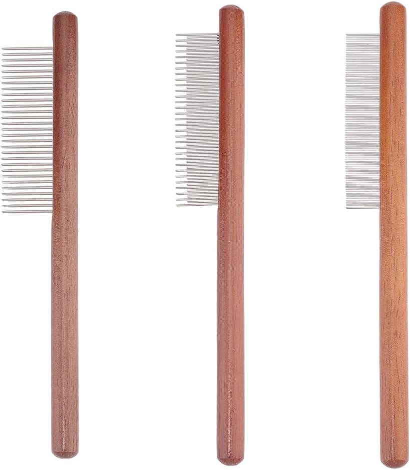 3点3スタイル ペットコーム 猫犬コーム 木製ペットコーム ペットくし 犬猫用櫛 犬猫用くし ペット用く..