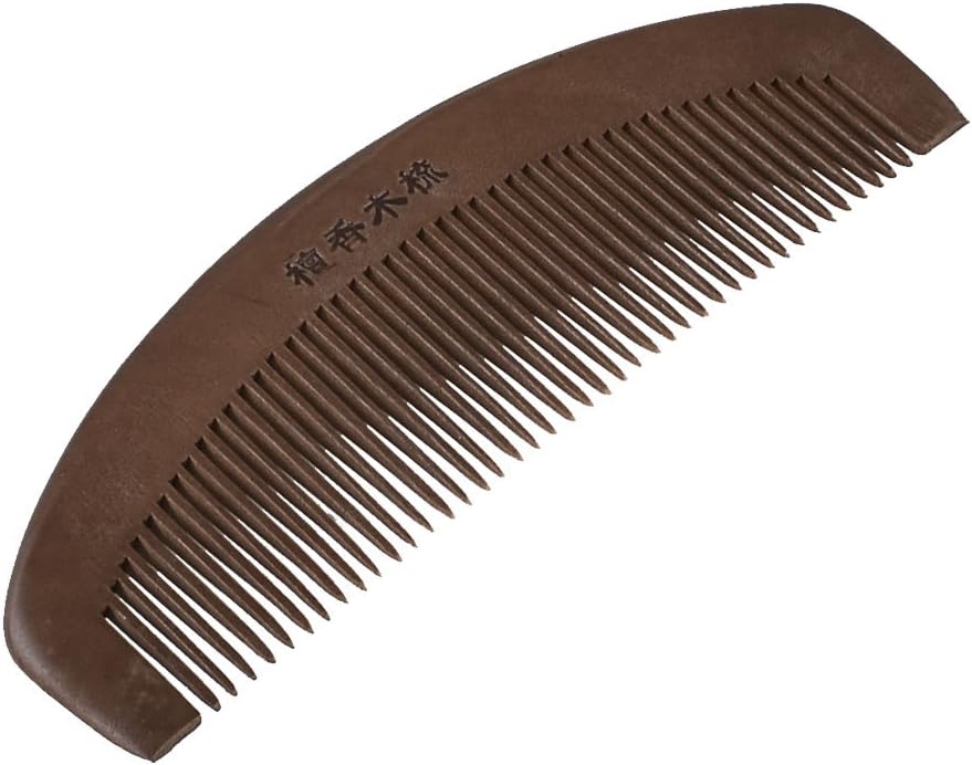 ヘアコーム ヘアケアくし 櫛 木製 理髪 香り 天然木 14.5 x 5 x 0.8cm