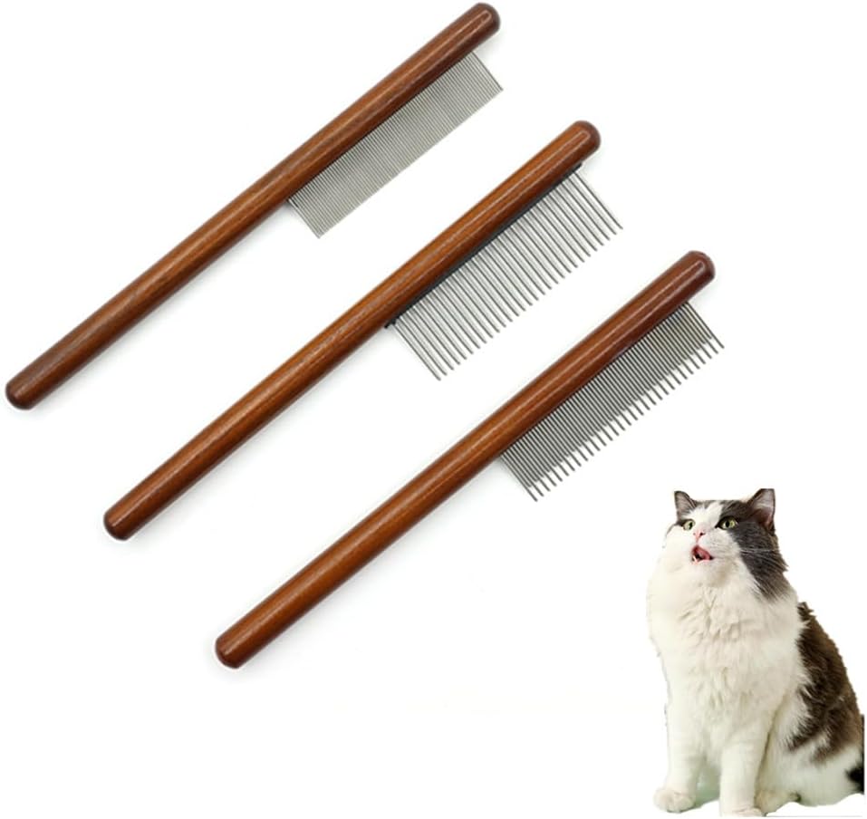 3点3スタイル ペットコーム 猫犬コーム 木製ペットコーム ペットくし 犬猫用櫛 犬猫用くし ペット用く..