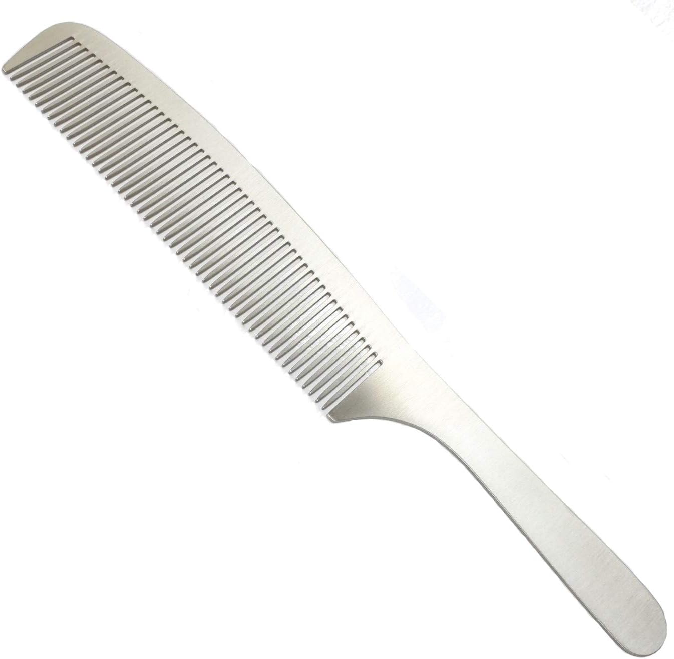 ステンレス コーム くし メンズ 櫛 金属 ヘアコーム 静電気 防止 ウェット ドライ 兼用 [Beaton_Japan] 207×33×1mm