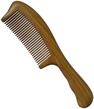 櫛 木製 ヘアブラシ 高級 木櫛 ヘアコーム 静電気防止 頭皮マッサージ 天然緑檀木製櫛 髪に優しい