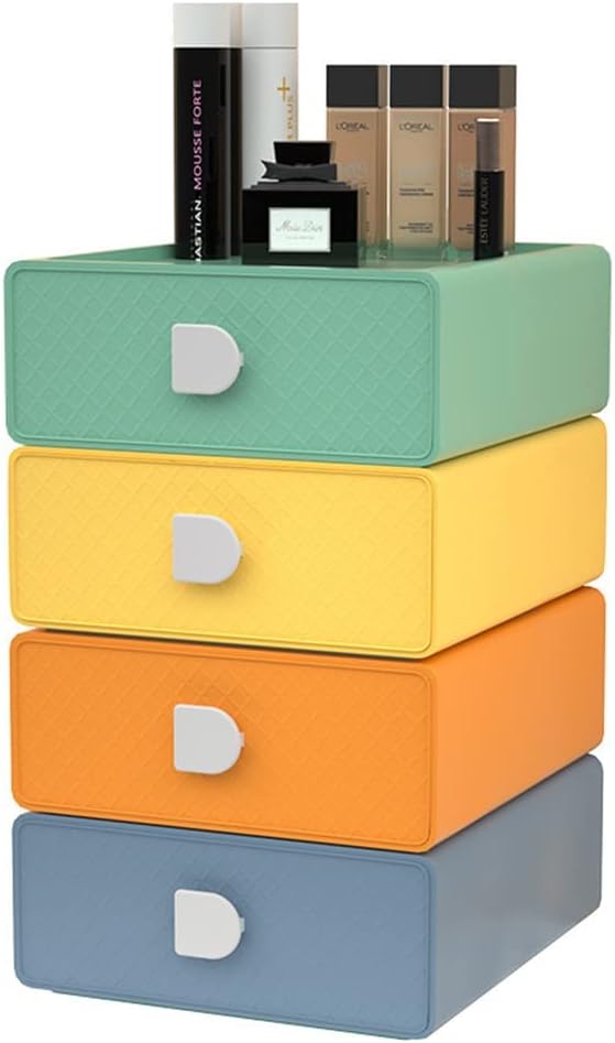 収納ボックス 収納ケース 小物入れ 卓上収納ケース 化粧品収納ボックス 卓上収納ボックス 引出し 小物ケース コスメ収納 机上収納ボックス 引き出し 4段 組み合わせ自由 引き出し 収納 卓上収納 事