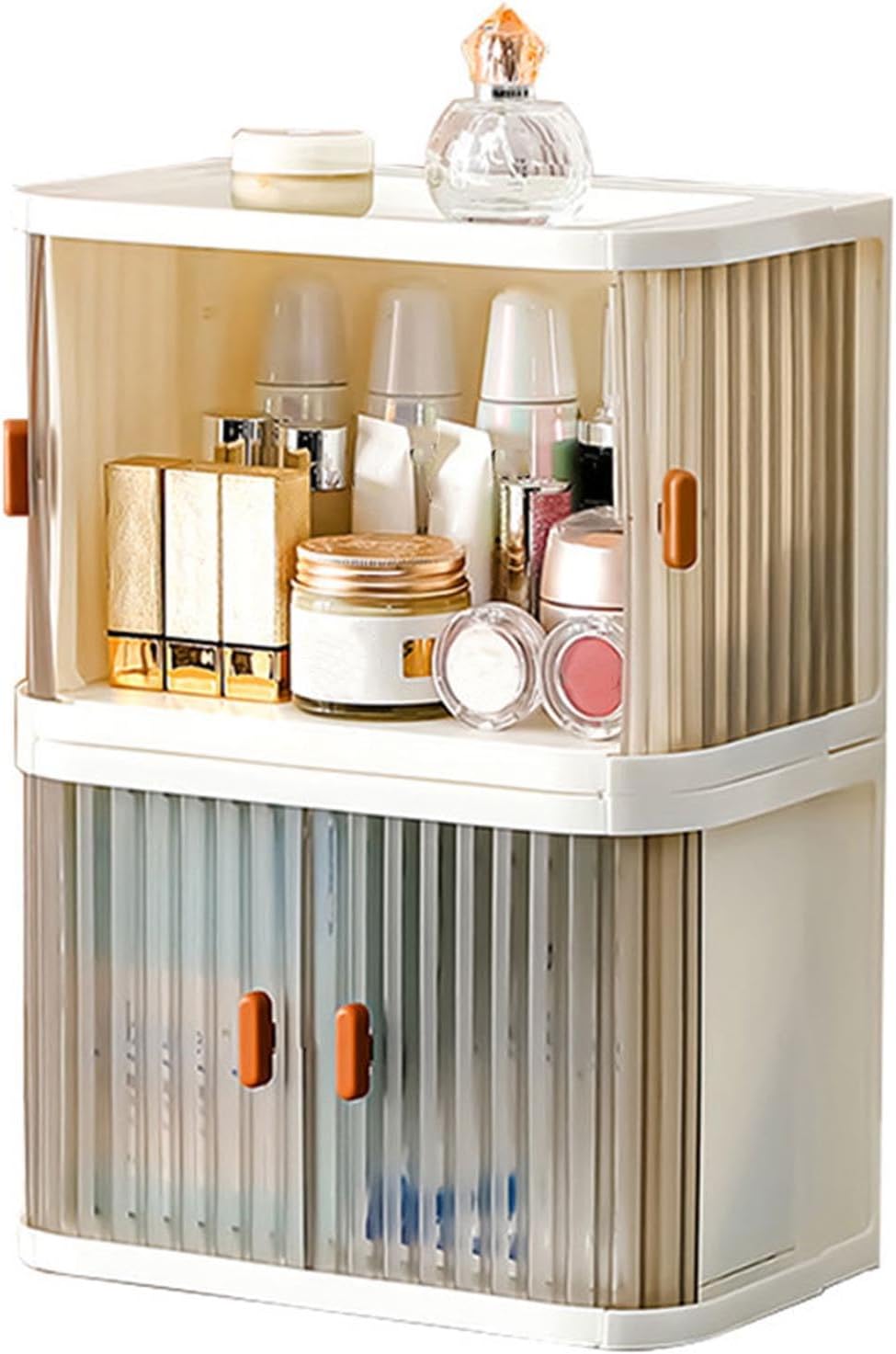 デスクオーガナイザー 2個入り 折りたたみ式 卓上収納 小物入れ 卓上 化粧品収納ボックス 収納ケース ..