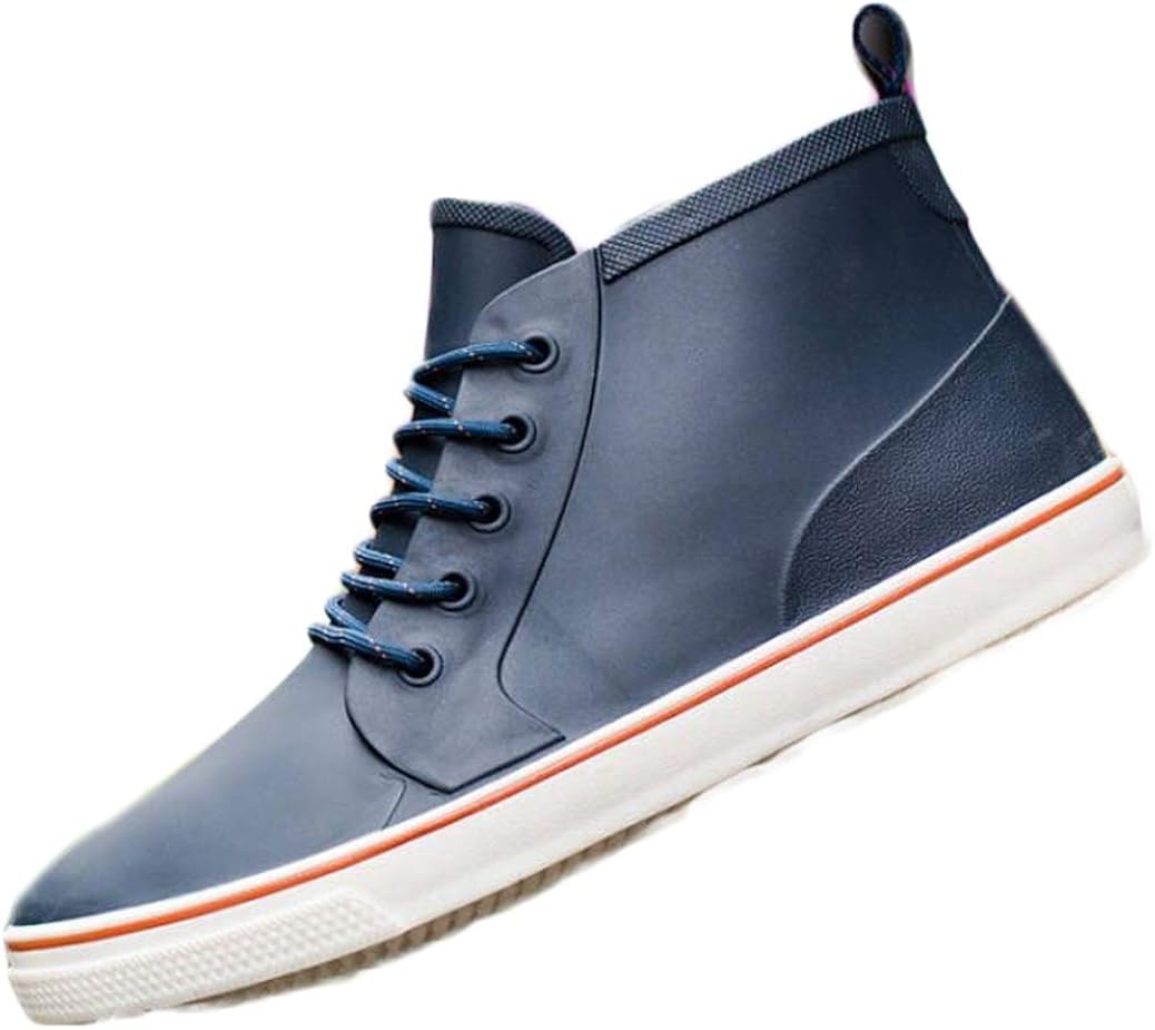 スニーカー風レインブーツ メンズ 完全防水 ハイカット 長靴 滑り止め スニーカーレイン 雨靴 かわいい..