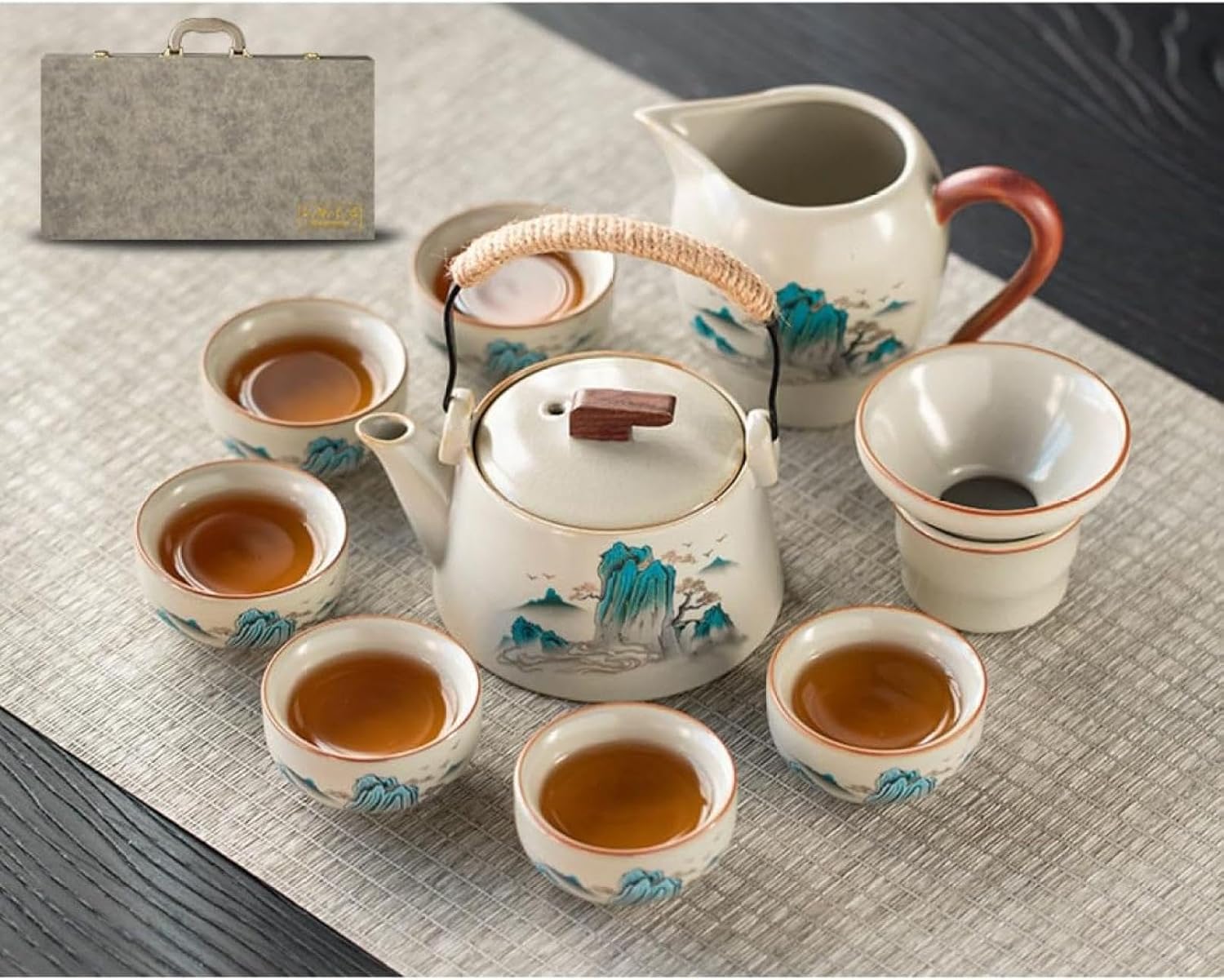 高級中国茶器セット　新品　レトロ　骨董 高級中国茶器セット 新品 レトロ 骨董