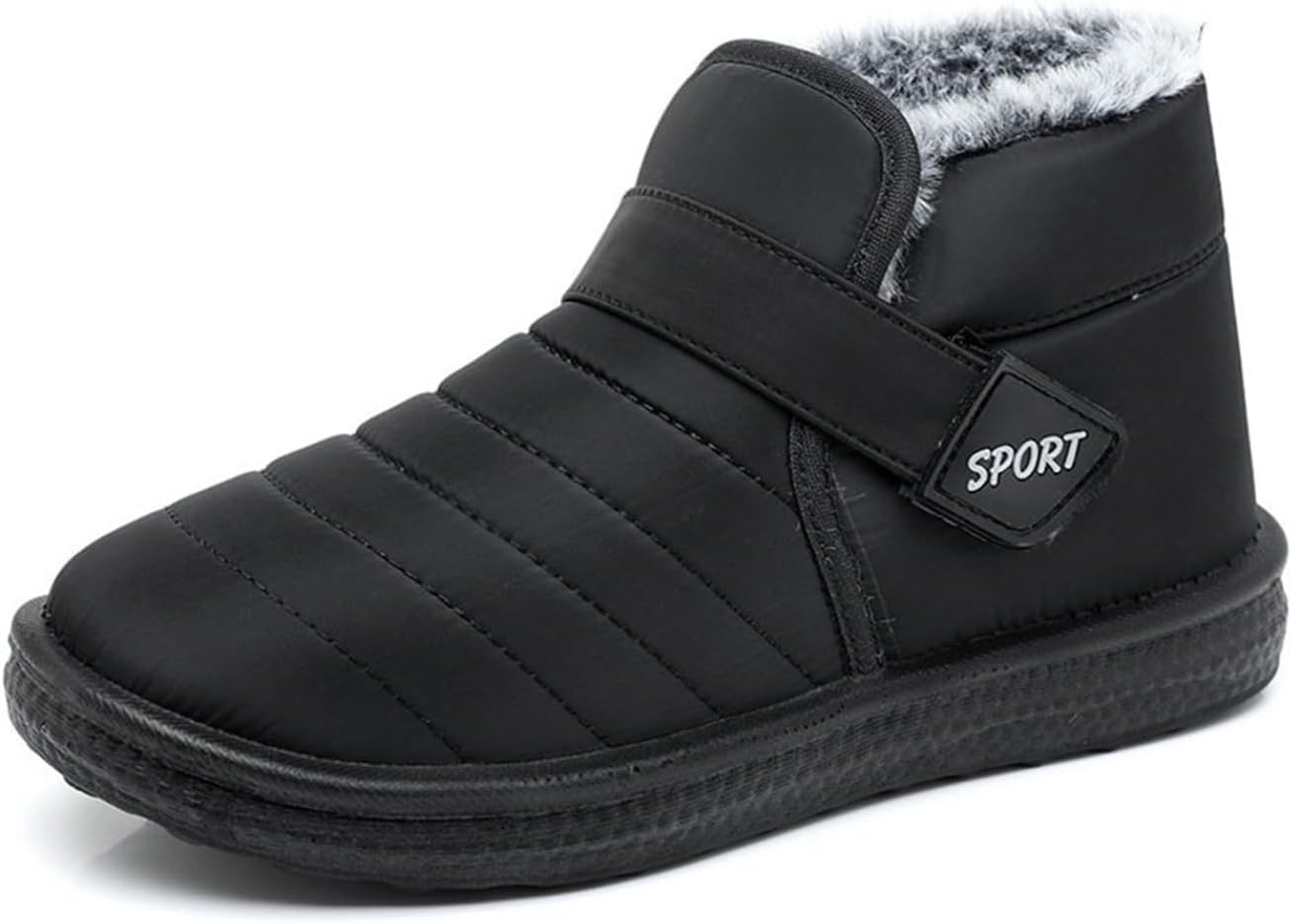 婦人靴 履きやすい 年配者 スノーブーツ 冬用 ボア付き コンフォート ショートブーツ シニアシューズ 撥水 滑らない 母へ 雪用 お出かけ 防寒ブーツ オシャレ マジックテープ 22.5~25.5c