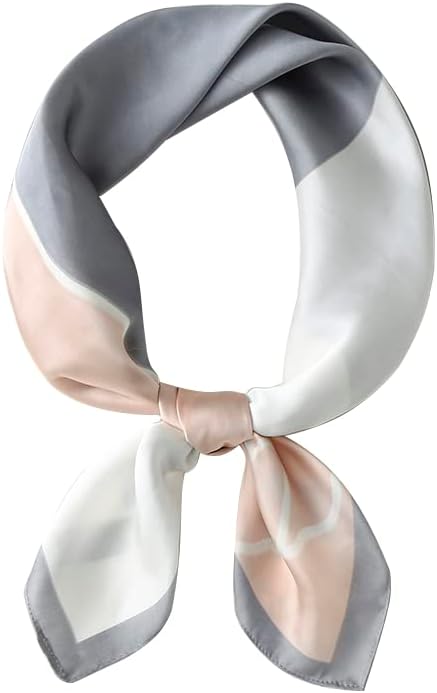 スカーフ レディース 70×70cm シルク風 ネッカチーフ バンダナ カジュアル 正方形 多機能 バッグ飾り ..
