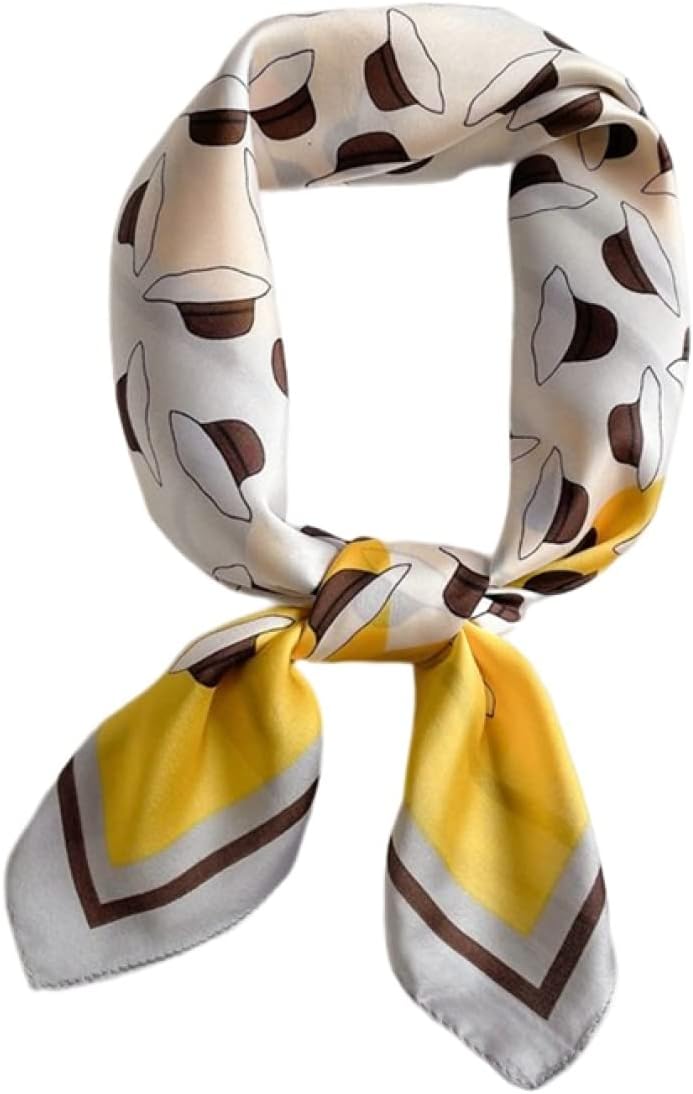 スカーフ シルク風 正方形 70*70cm シンプル 3色 手巻き仕上げ おしゃれ ヘアバンド 髪飾り ネッカチー..