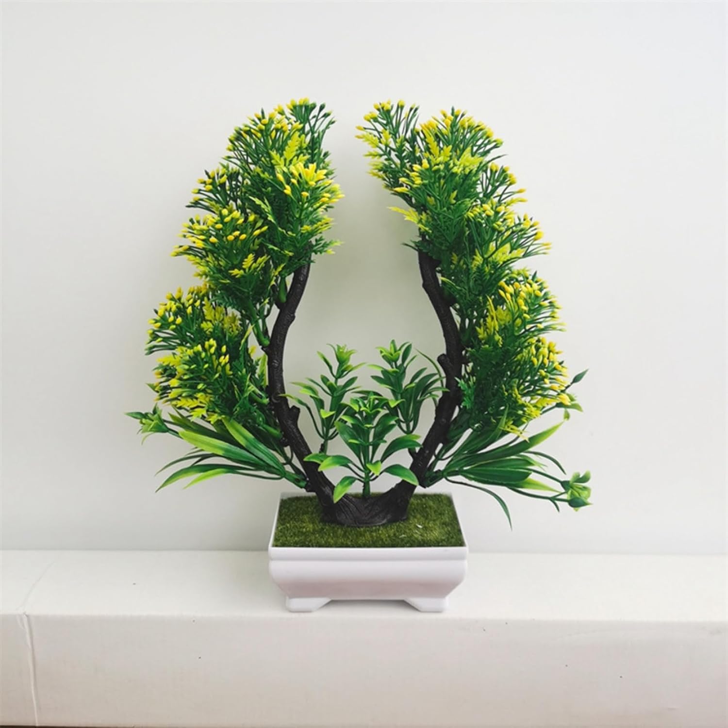 【新着商品】日本インソール工業 インテリアグリーン 観葉植物 フェイク ミニ 人工 造花 白 鉢付き 光触媒 消臭 除菌 日本製 おしゃれ トピアリーボール (円満の木) 高さ25cm×直径12cm(花器サ 日本インソール工業インテリアグリーン観葉植物フェイクミニ人工造花白