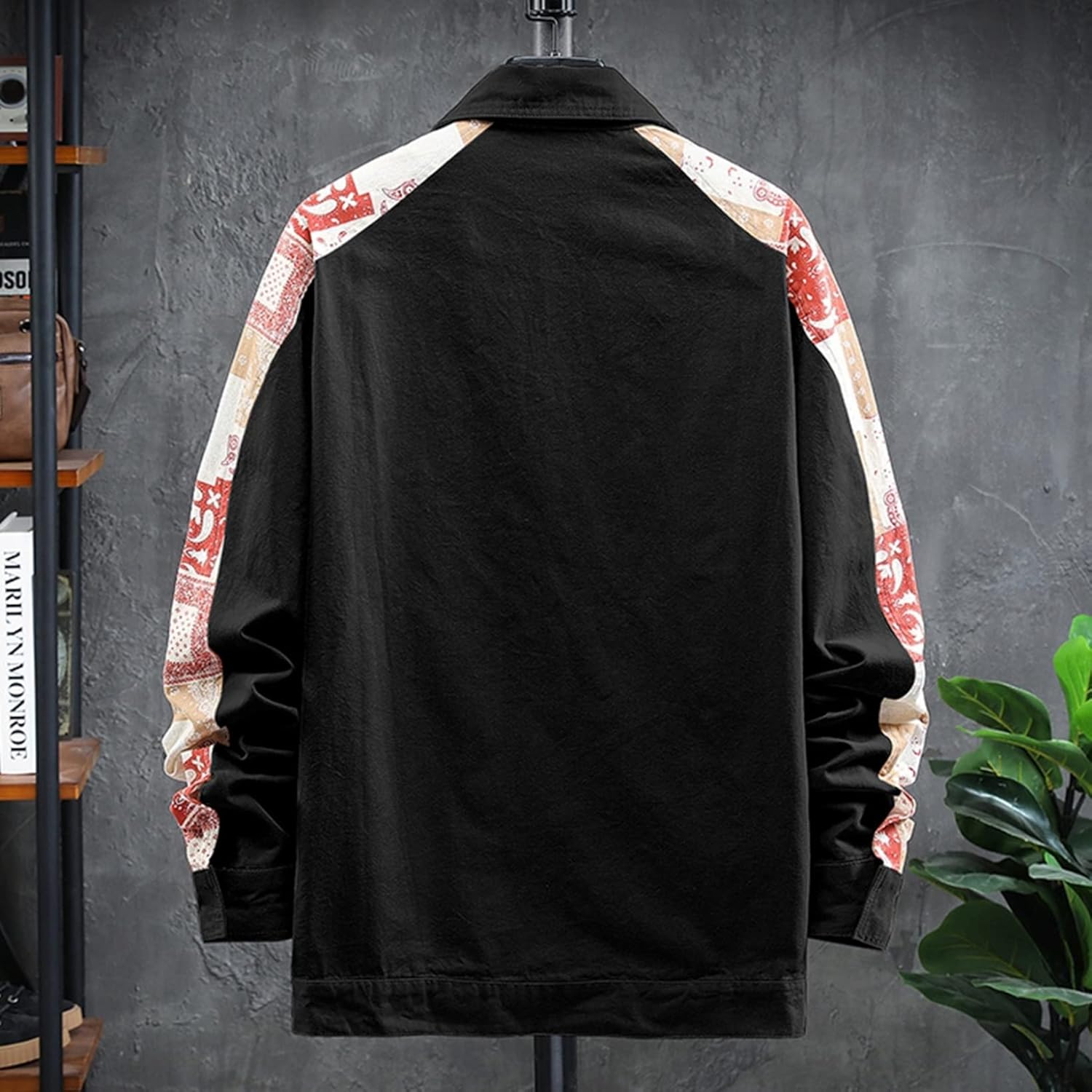 折り襟　ジャン　デニムジャケット　メンズ　春秋　おしゃれ　かっこいい　着回し　デニムコート　ジージャン　カジュアル　お出かけ　通勤　通学　防風　防寒　ゆったり　大きいサイズ　プリント柄　全3色　M-4