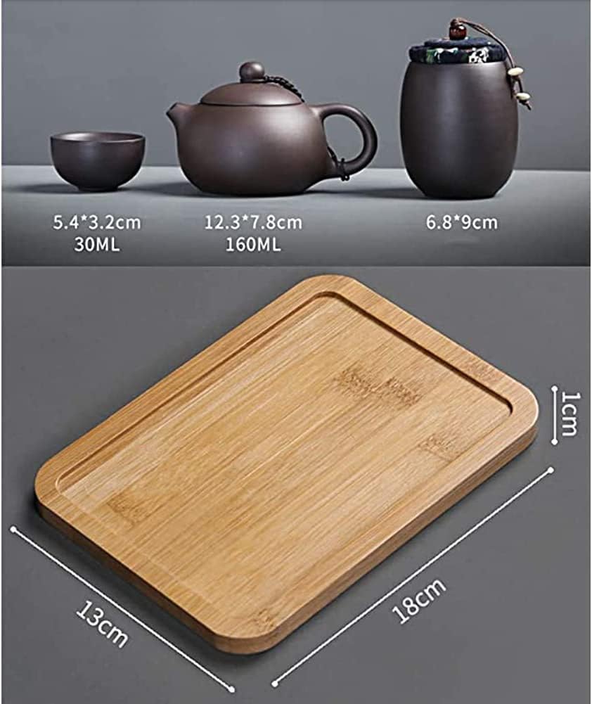 Libre777の茶器セット 旅行ティーセット 携帯用 旅行 収納バッグ付き 陶器 急須 湯呑セット マルチ ティーセット 茶器 茶皿 茶器乾燥ティートレー 旅行ティーセットーカップシンプルな和風 陶器 ティーポット｜アングル3