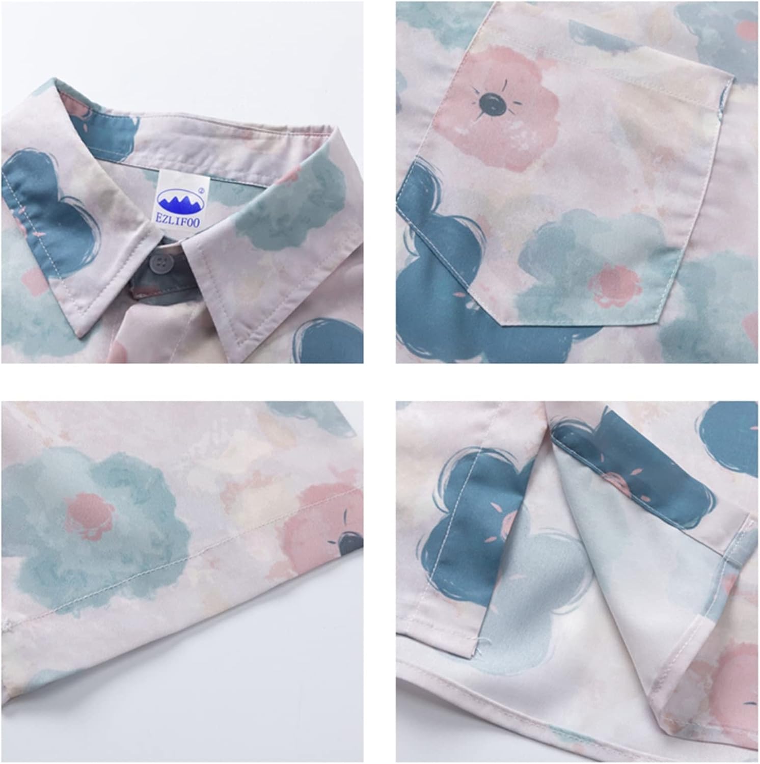 アロハシャツ メンズ カジュアルシャツ 半袖シャツ カップル 花柄シャツ プリント 春夏 ゆったり 原宿風 かっこいい 薄手 日焼け止め 速乾 吸汗 肌触りがいい 通気 軽量 胸ポケット 男女兼用 ス