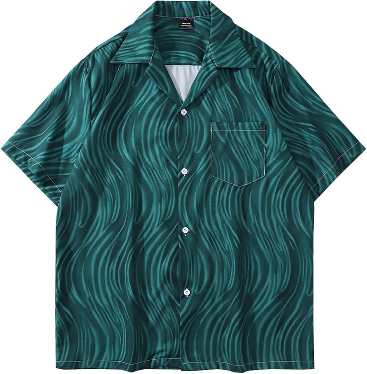 半袖シャツ メンズ アロハシャツ ストリート ゆったり ヒップホップ 総柄 カジュアルシャツ 原宿風 おしゃれ ラペル サマー カップルシャツ 薄手 日焼け止め 速乾 吸汗 通気 軽い 花火大会 お祭