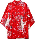 カジュアルシャツ メンズ カーディガン 七分袖シャツ 甚平 ゆかた 和服 浮世絵 桜柄 花柄 夏用 薄手 ボタンなし 浴衣 ゆったり 日焼け止め服 通気 ?量 和風ジャケット 羽織 着心地が良い 夏祭