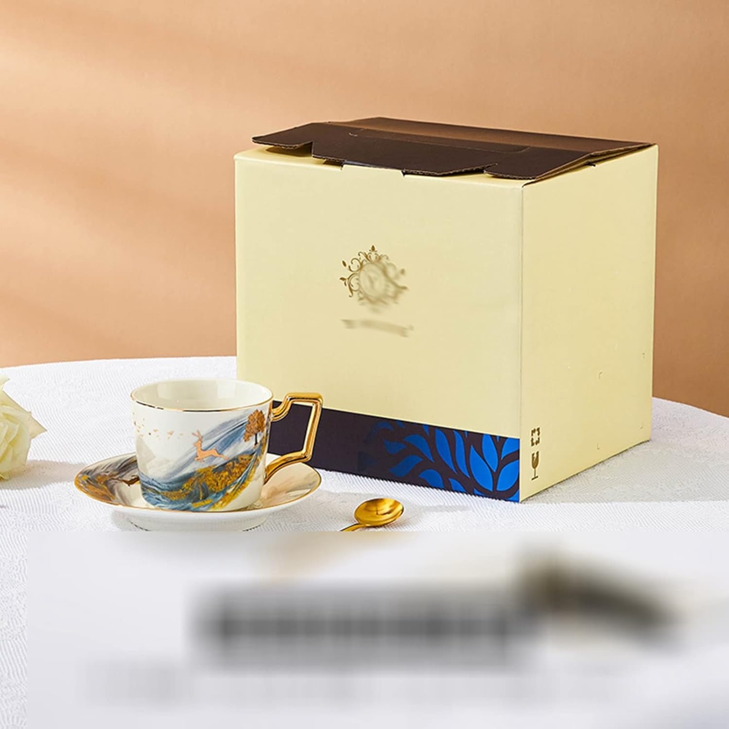 1客・2客セット コーヒーカップ ソーサー ティーセット セラミック ウォーターカップ ヨーロッパ風 皿..