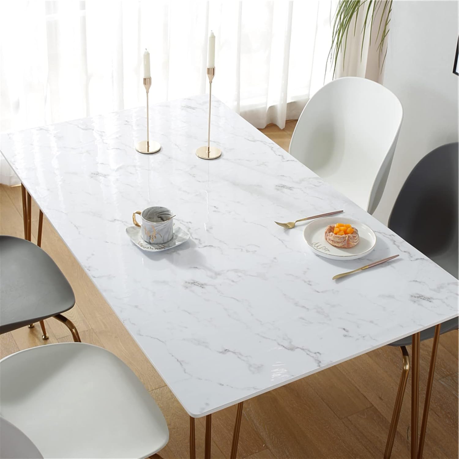 テーブルクロス 撥水 テーブルカバー 北欧 テーブルクロス ビニール チェック柄 長方形 テーブルマット 食事テーブルクロス ポリエステル素材 速乾 防水 防油 90*120cm 耐熱 食卓カバー お