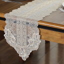 お家用 テーブルランナー 30*250cm テーブルフラグ 食卓ランナー 刺繍テーブルフラグ レース 食卓飾り シャンパン 断熱 滑り止め 清潔しやすい レストラン パーティー ホテル ホームデコレー