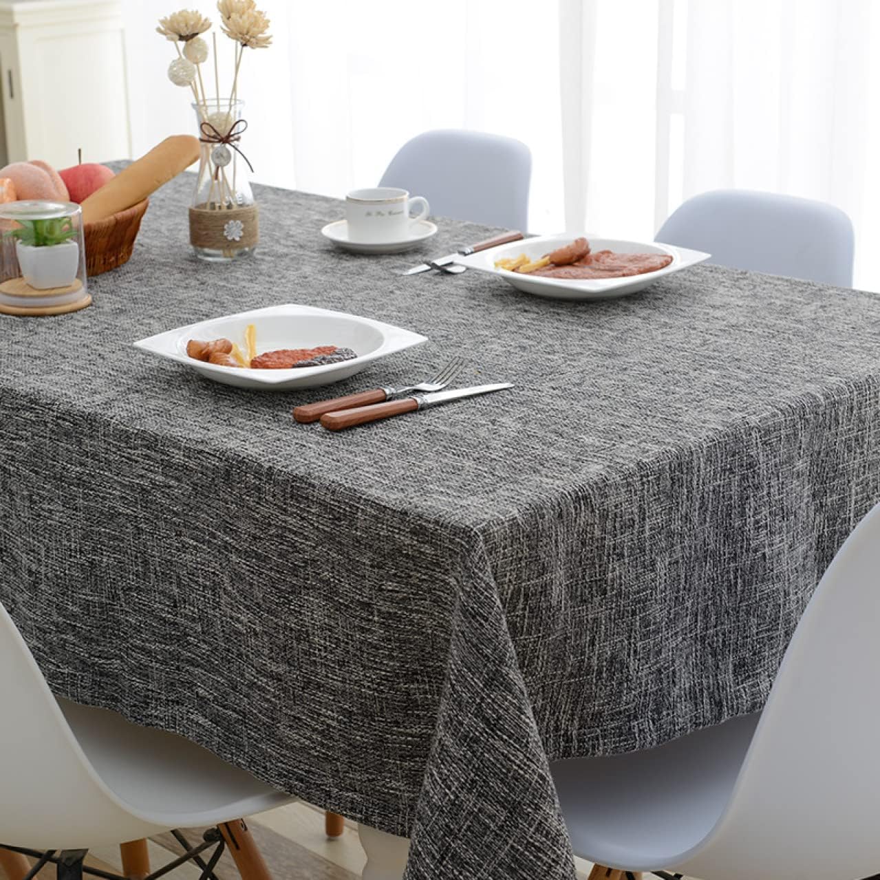 テーブルクロス 綿 麻 北欧 可愛い 撥水 防塵 テーブルカバー テーブルマット 長方形 四角 おしゃれ 四..