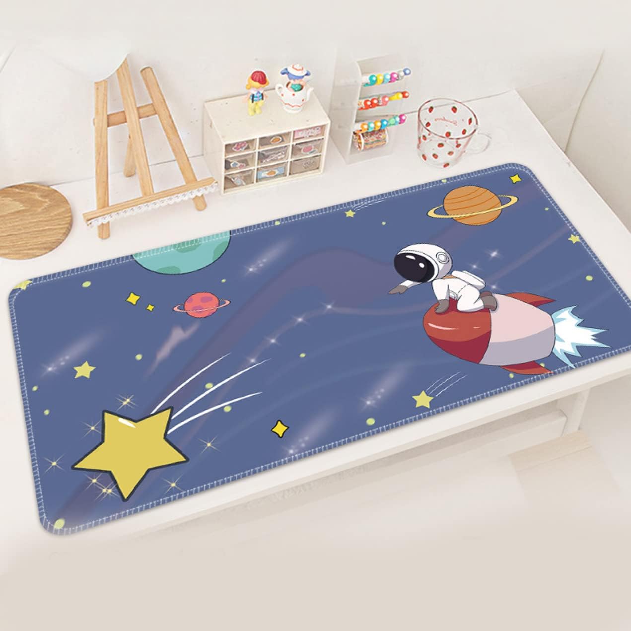 滑り止め マウスパッド 大型 ゲーミングマウスパッド アニマル柄 猫 900*400*5mm PCマット キーボード..