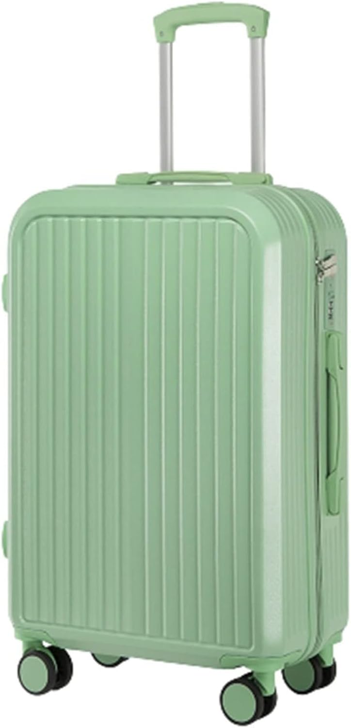 スーツケース キャリーケース 機内持ち込み 35L キャリーバッグ TSAローク搭載 ファスナー式 超軽量 小型 耐衝撃 人気 静音 ダブルキャスター 360度回転 ビジネス 出張 旅行 グリーン S