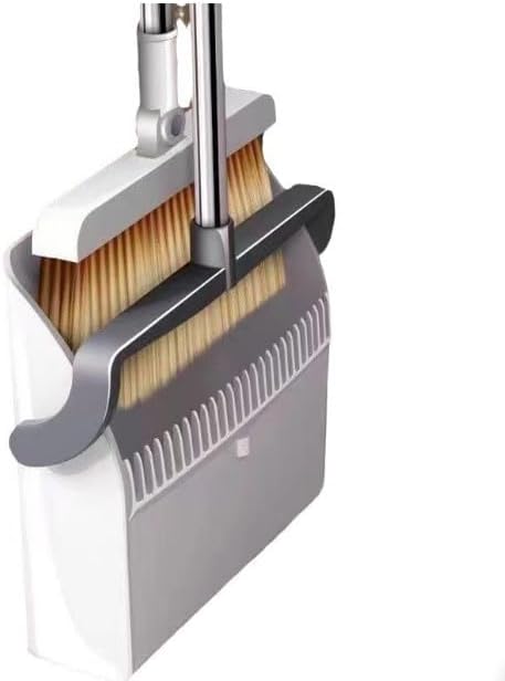 　　　 -------商品詳細------- 【180°角度調節可能ほうき】最新型回転式ほうき、180°角度調節可能、狭い空間の掃除にも便利、ソファーの下、角のところ、簡単に掃除できます。掃除後ちりとりに付いているくしを利用して、手を汚さずにほうきに付いた髪の毛やホコりなどきれいに落とします。 【4層毛】より厚く幅広の柔らかい毛により、床を掃除するときにゴミをより細心の注意を払って掃除できます。人やペットが落としたゴミや髪の毛を効果的にきれいにします。 【ゴムリップ＆ちり取り歯】キッチンほうきとちり取りセットのラバーリップが床にぴったりとフィットし、床とちり取りの間に強力なシールを作成します。内蔵のコームにより、ほうきワイヤーについた髪の毛やゴミを、手で引きずることなく簡単にちり取りにこすり落とすことができます。 【立てて収納しやすい】折り畳み式の機能により、ハンドルの長いほうきとちり取りセットは小さなスペースを占有し、さまざまな隙間や小さなスペースに収納でき、家や職場をきれいに整頓できます。マルチサーフェスに最適で、屋内での使用に適しています。 【高品質の素材】高密度のPPブラシがデッドコーナーにフィットし、耐久性の高めはもちろん、環境にもやさしいです。掃除セットは水洗いで簡単にクリーニングできます。また、ハンドルの部分はステンレス製のため、長期間使用しても錆びなどもありません。説明 特徴： より厚く、幅が広く、柔らかい毛により、床を掃除する際にゴミをよりきめ細かく除去できます。 人間やペットのゴミや髪の毛を効果的に除去します。 錆びたり壊れたりしません。 調節可能な柄の長いほうきを使用すると、かがまずに掃くことができ、柄が長いので直立して掃くことができます。 ゴミ袋収納ボックスはちりとりと一体化しています。 ゴミ袋の取り出しがとても便利です。 ゴミ袋を置くためにキッチンなどに行く必要はありません。 ほうきはちりとりを掴んで直立します。 コンパクトに収納できるので、お部屋がすっきり片付きます。 バルコニー、ドアの裏、洗濯機、冷蔵庫などの狭い隅にも保管できます。 製品説明 100%新品、高品質 素材: 毛、プラスチック サイズ: 90cm、70cm 数量: 1