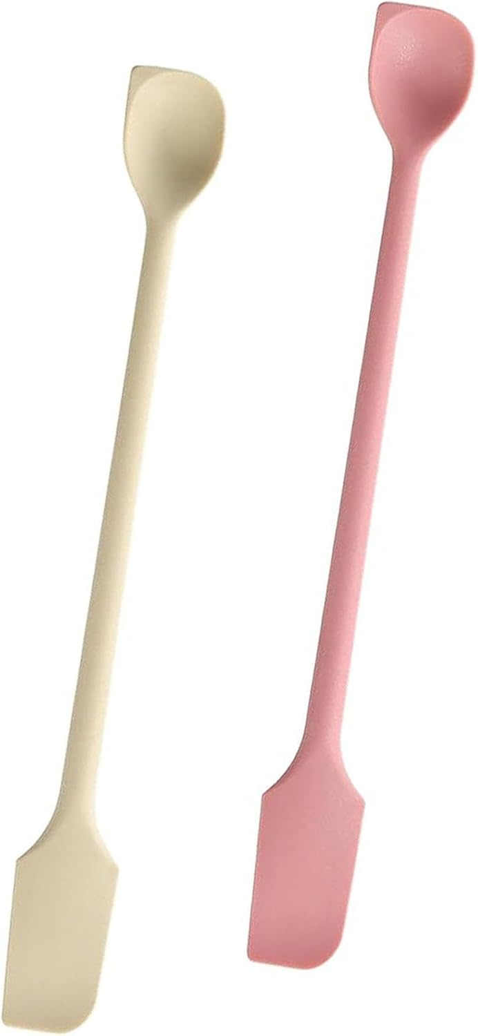 シリコンスパチュラ スパチュラ 両頭 2個セット 耐熱 調理スプーン キッチンツール シリコンヘラ 多機..
