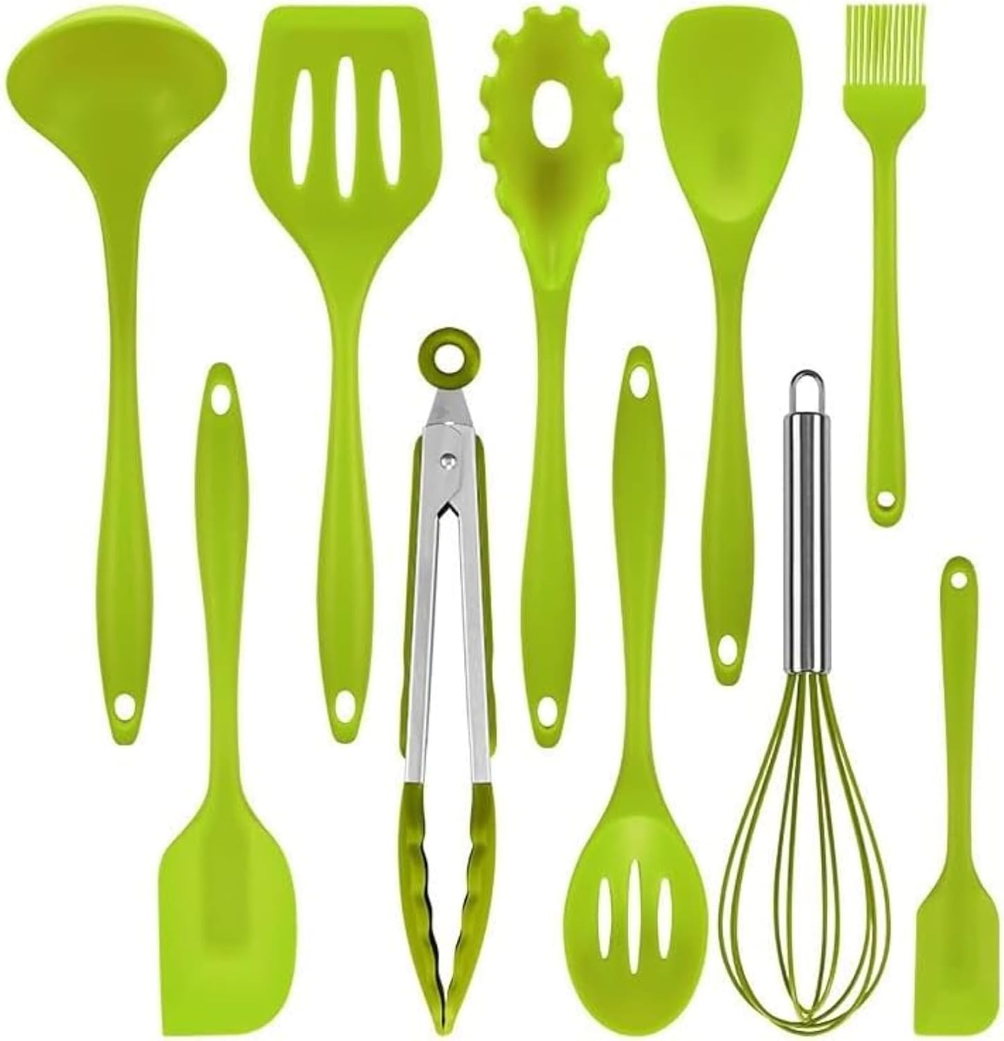 キッチンツールセット シリコン 調理器具 製菓器具 ツール10点セットフライ返し おたま トング ヘラ ト..