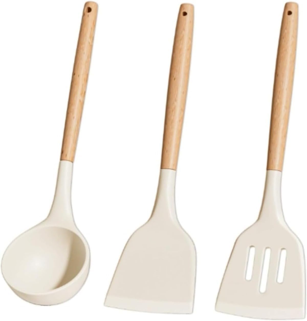 キッチンツールセット3本 シリコン製 調理器具セット フライ返し おたま トング 泡立て器 へら ハケ ス..