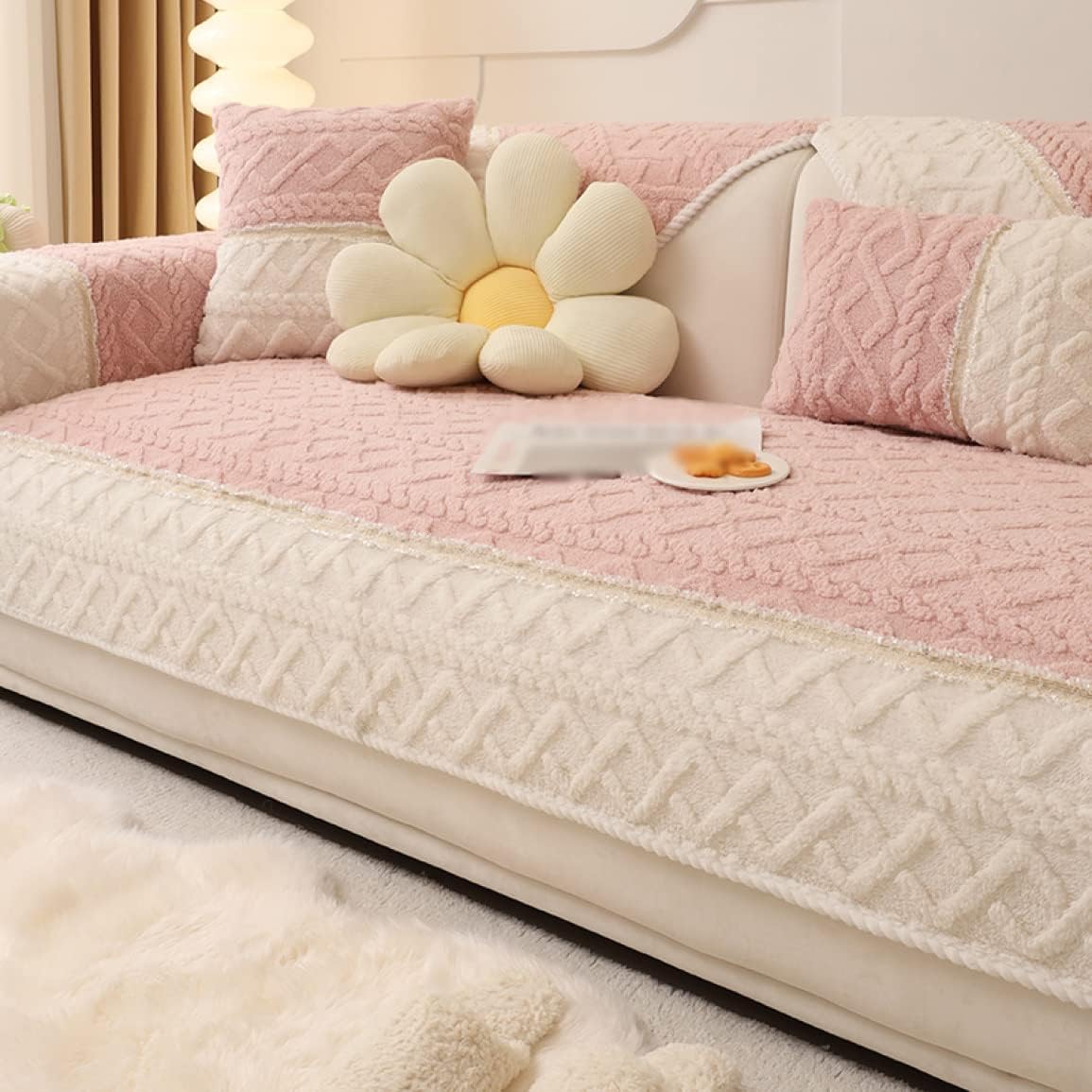 ソファーカバー ペットソファーカバー 北欧 ソファーシーツ マルチカバー 2人掛け ピンク 3人掛け ライトグレー キルティング保護 純色 室内マット 90*160 冬用 1ピース ソファー保護カバー