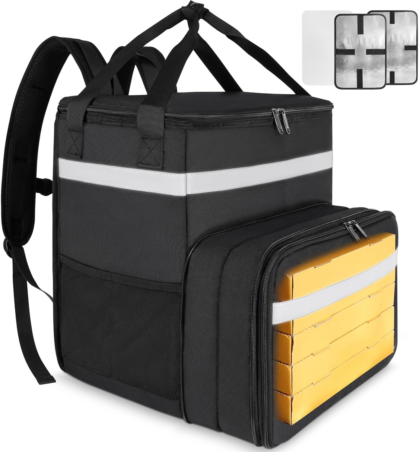 デリバリーバッグ 配達 宅配バッグ 保冷リュック 大容量 56L デリバリ—バック リュック ピザ ピザポーチ お寿司 保温バッグ 防水 折りたたみ式 軽量 耐荷重 保冷バッグ 最強 長時間 キャンプ