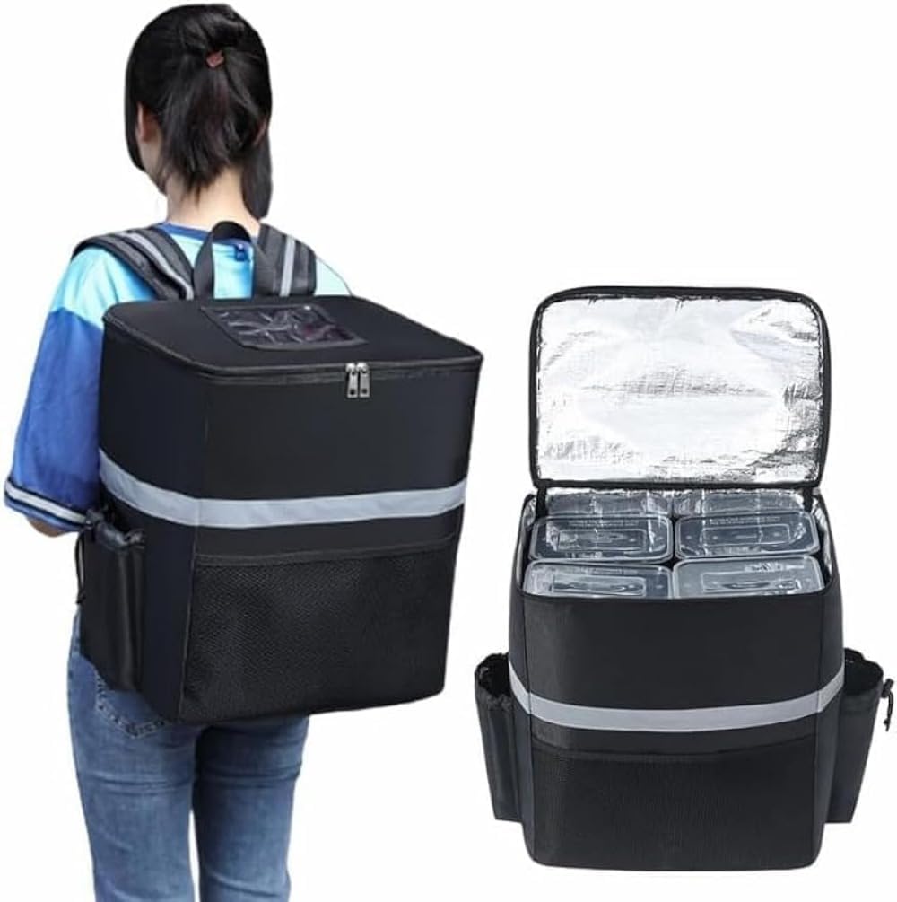 デリバリーバッグ 配達用 ウーバーイーツ バッグ 35L 大容量 ウバック 保温 保冷 リュック カバン バックパック ピザポーチ ウーバー バッグ 防水 配達バッグ 男女兼用 キャンプ用可能